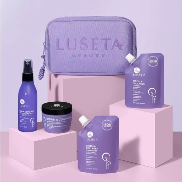 luseta Other - HAIR TRAVEL SET - shampoo + conditioner + heat protectant + mask